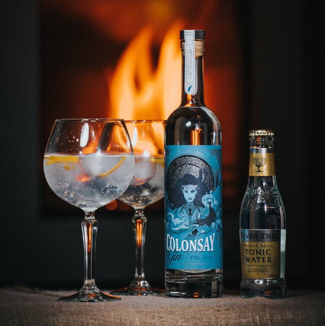 colonsay gin & fever tree tonic water